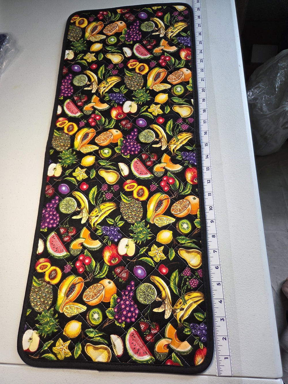 Fruit Salad Counter Protector Mat-Made in USA - 12" x 29.5"